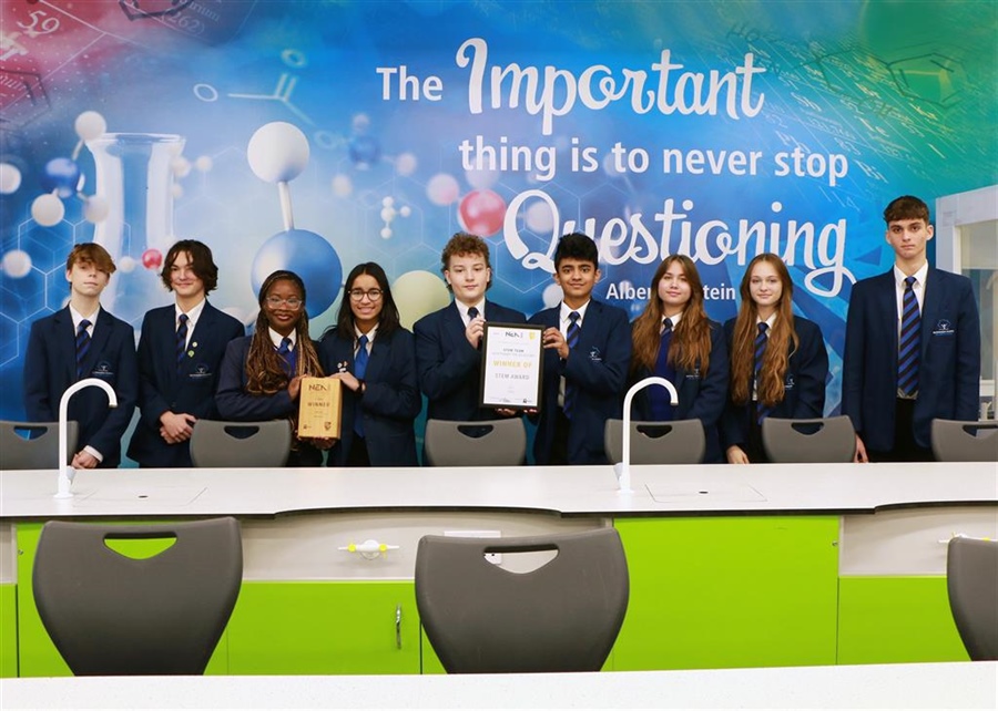 Northampton Academy Scoops' STEM Team of the Year' award at Northamptonshire Education Awards